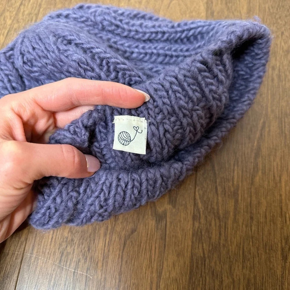 Wool Blend Purple Hat - Picture 3 of 3